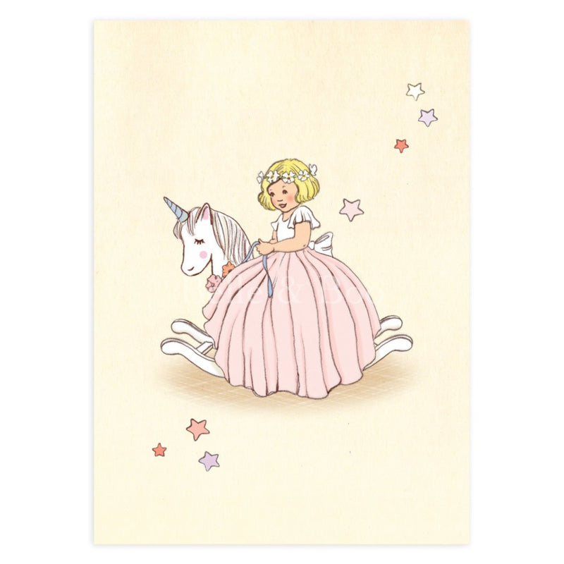 Belle & Boo Postcard Unicorn Rocker