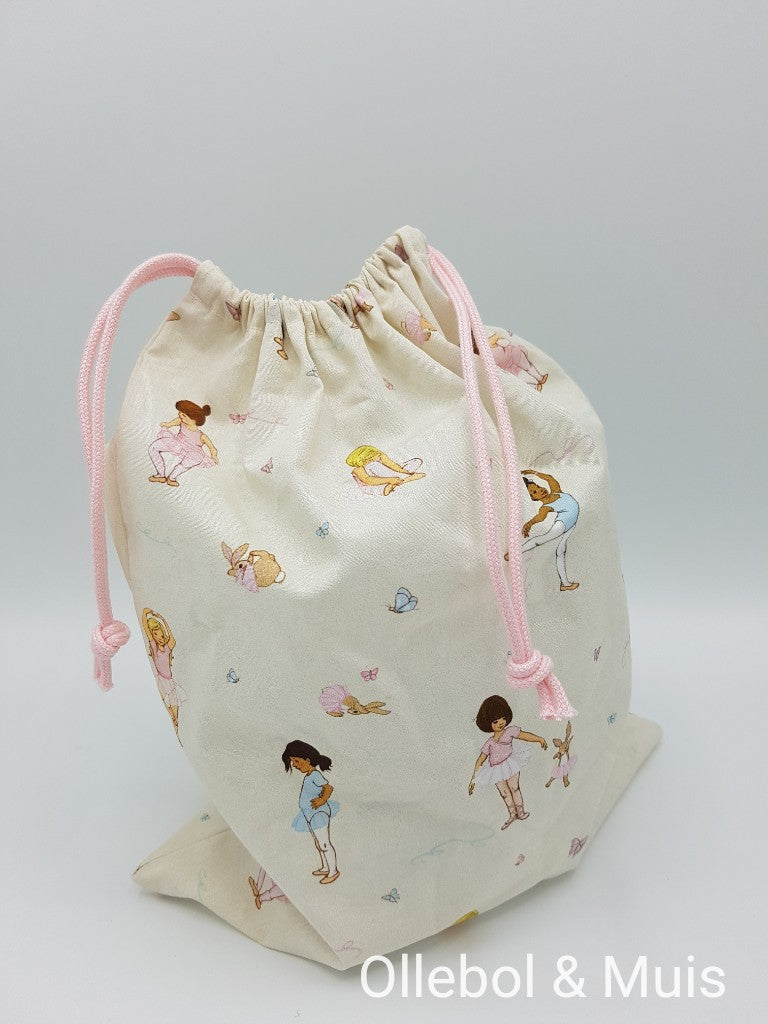 (Ballet)tasje van Belle & Boo ballet stof
