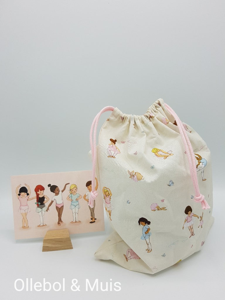 (Ballet)tasje van Belle & Boo ballet stof