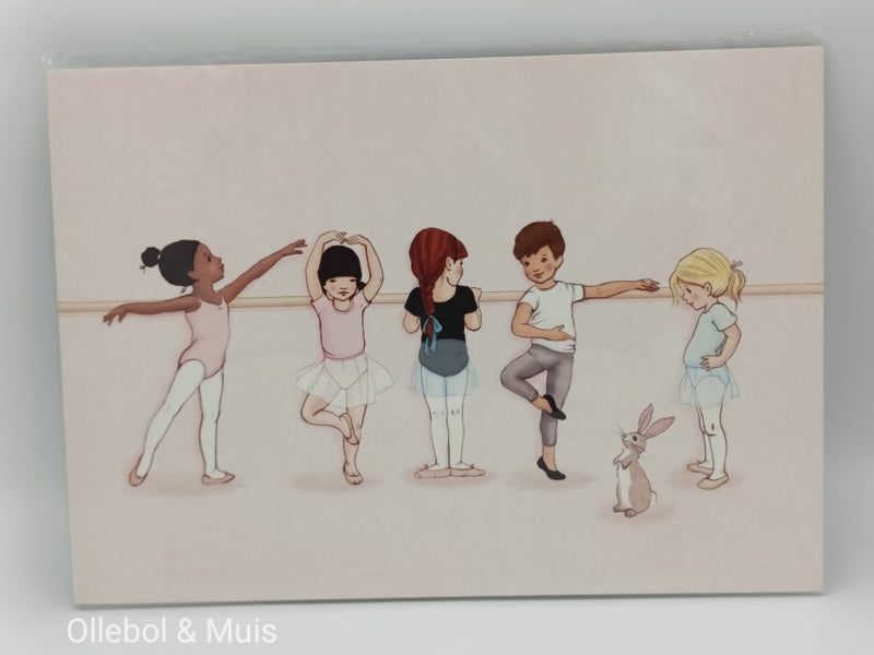 Belle & Boo ballet A4 poster Little Dancers