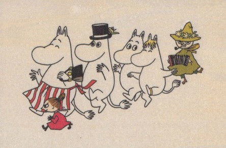 Come to Finland houten kaart Moomins