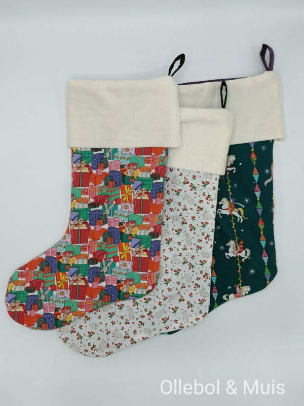 Christmas Stocking Belle & Boo Christmas Stripe Carousel