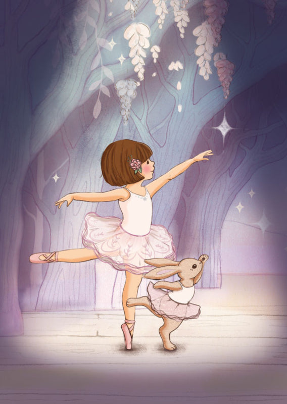 Belle & Boo ansichtkaart Swan Lake