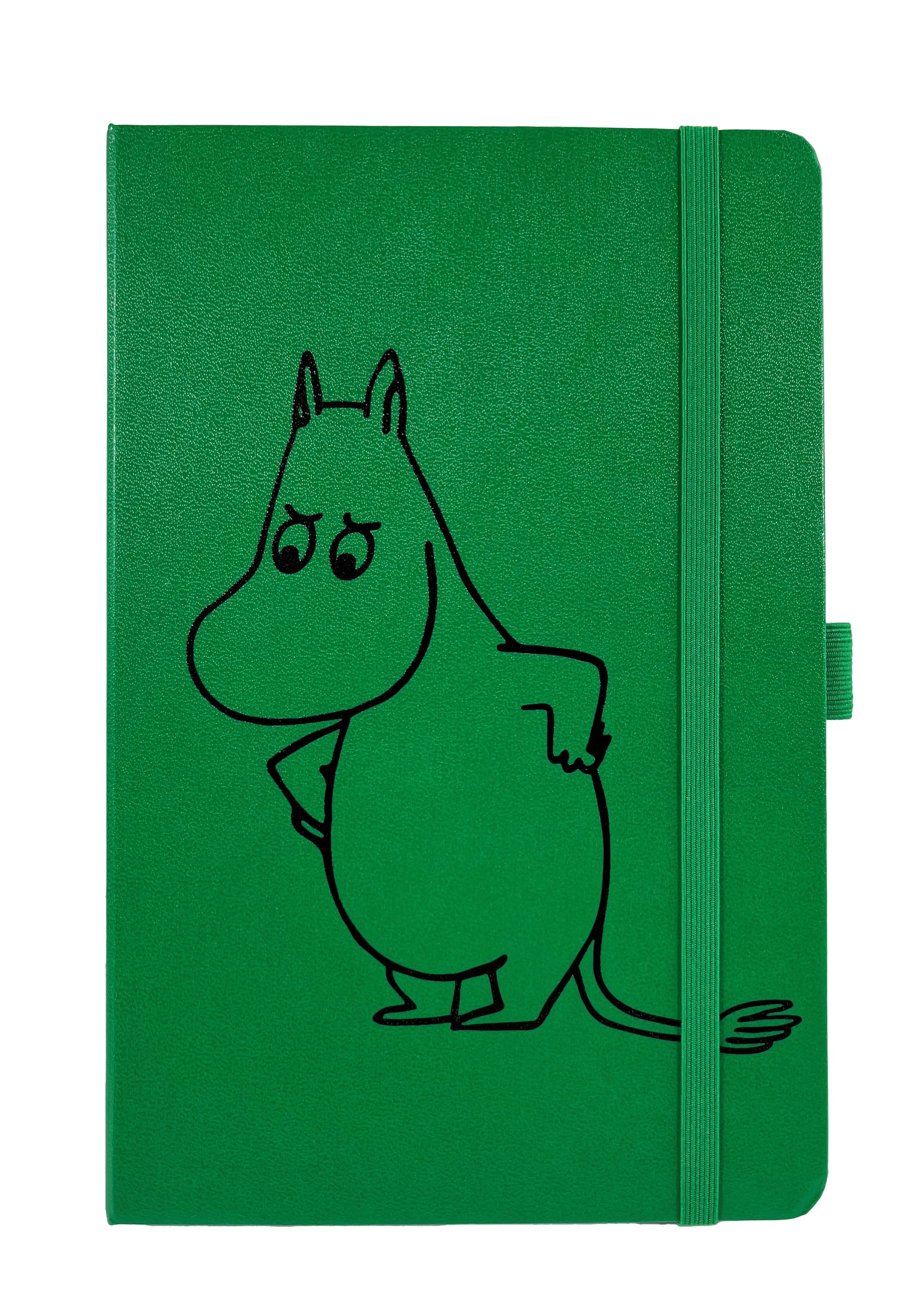 Notebook Moomin80 A5 donker groen