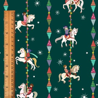 Christmas Stocking Belle & Boo Christmas Stripe Carousel