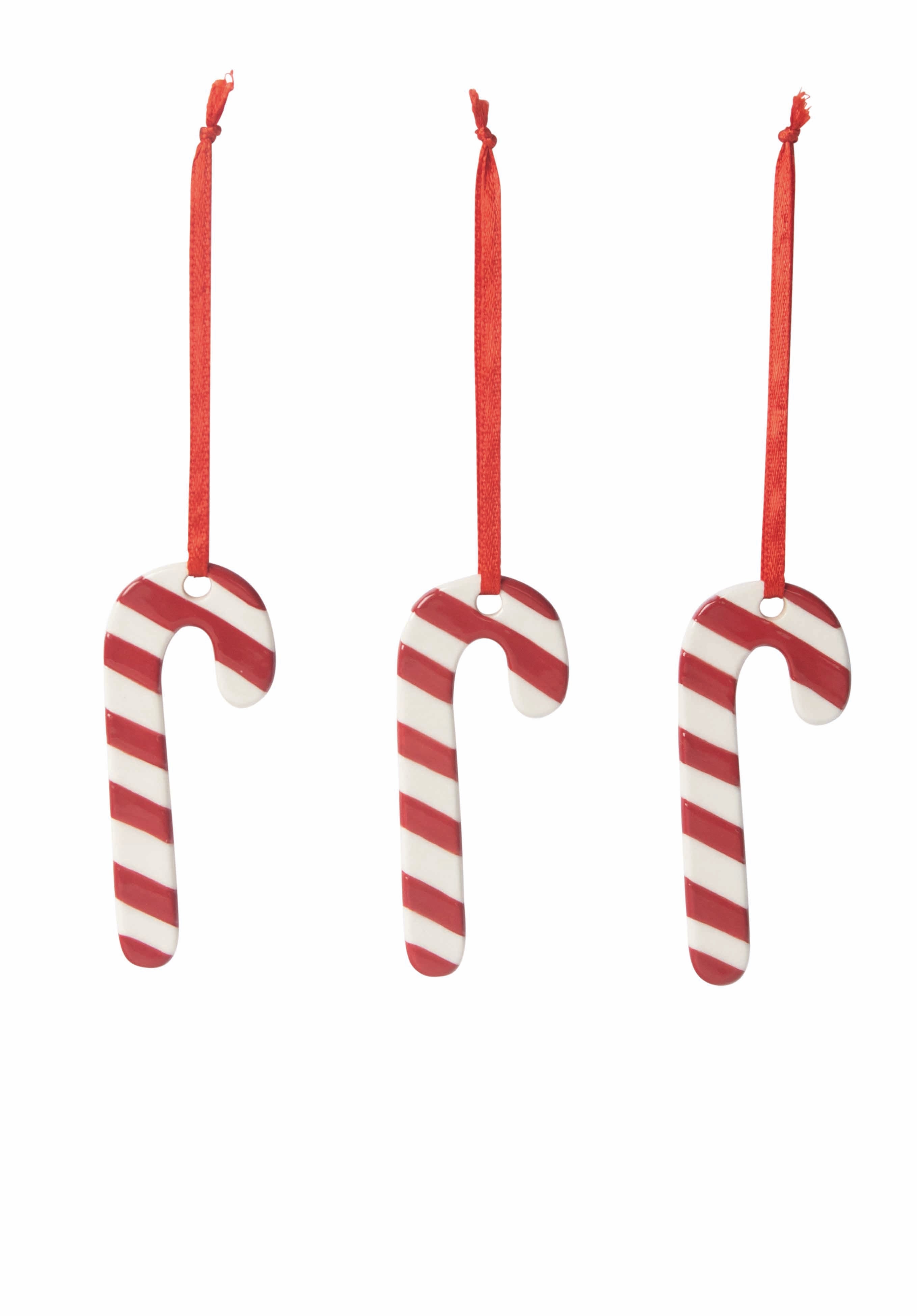 Keramische Kerst candy canes