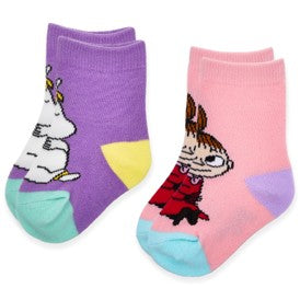 Little My en Snorkmaiden Baby Socks 2 paar paars / roze 19-21