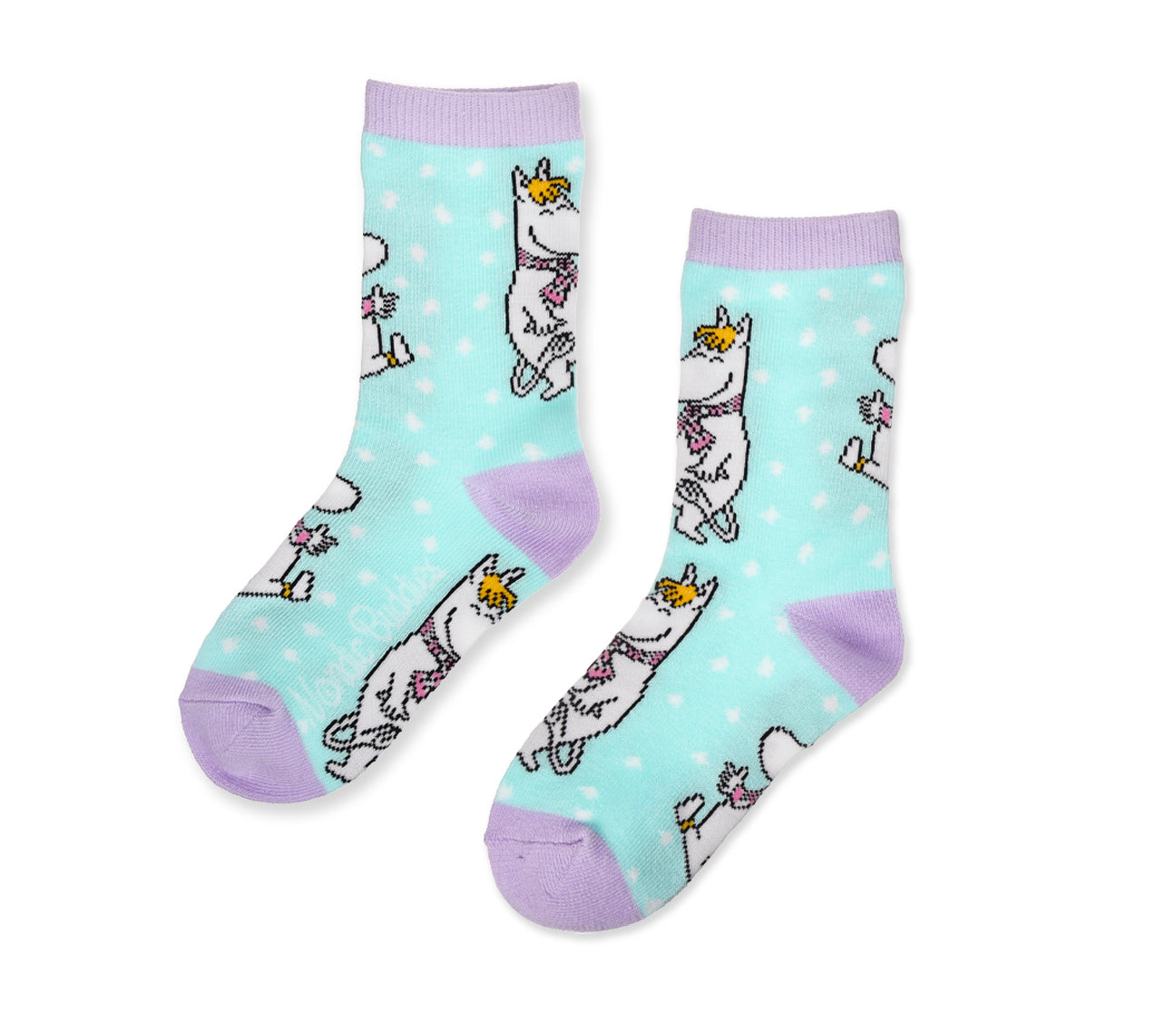 Moomin Littly My en Snorkmaiden Kids Socks mint / paars 37-39