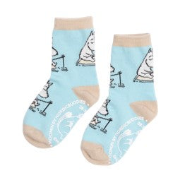 Moomintroll Fishing Kids Socks licht blauw 24-26