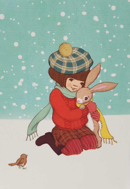 Belle & Boo ansichtkaart Winter Hug
