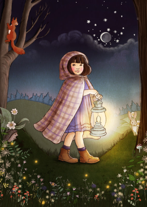 Belle & Boo ansichtkaart Nocturnal Garden
