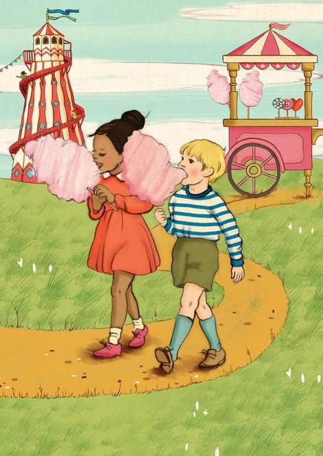 Belle & Boo Postcard Candy Floss