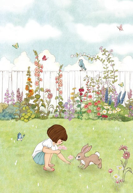 Belle & Boo ansichtkaart in The Garden