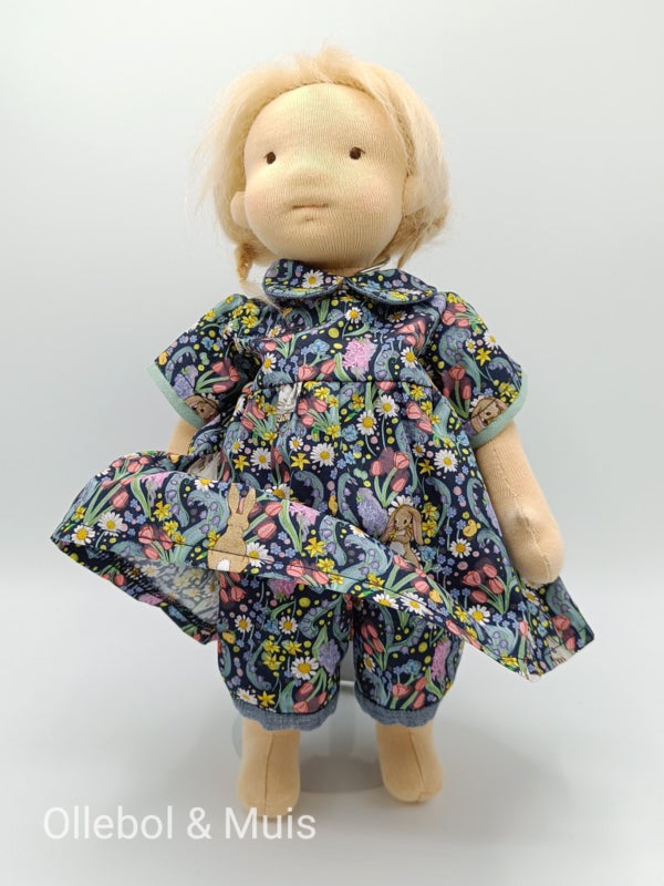 Doll dress and pants for doll 33-38 cm