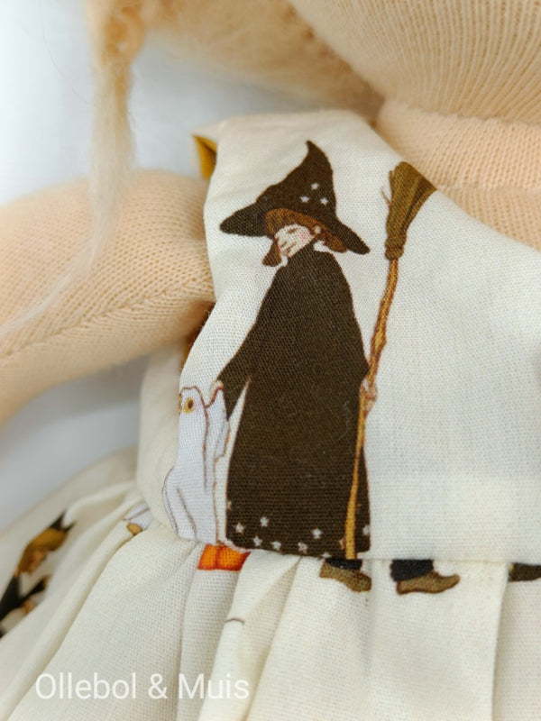 Halloween poppenjurk en broekje pop 33-38 cm