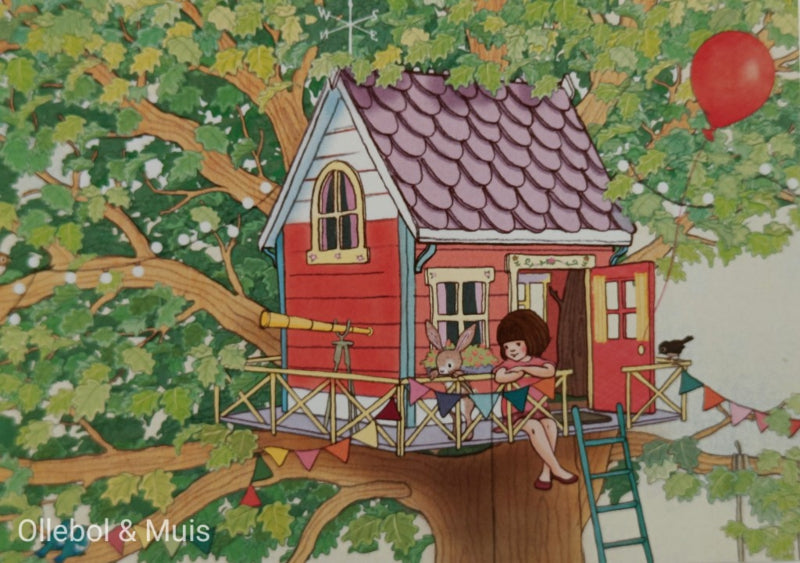 Belle & Boo ansichtkaart Treehouse