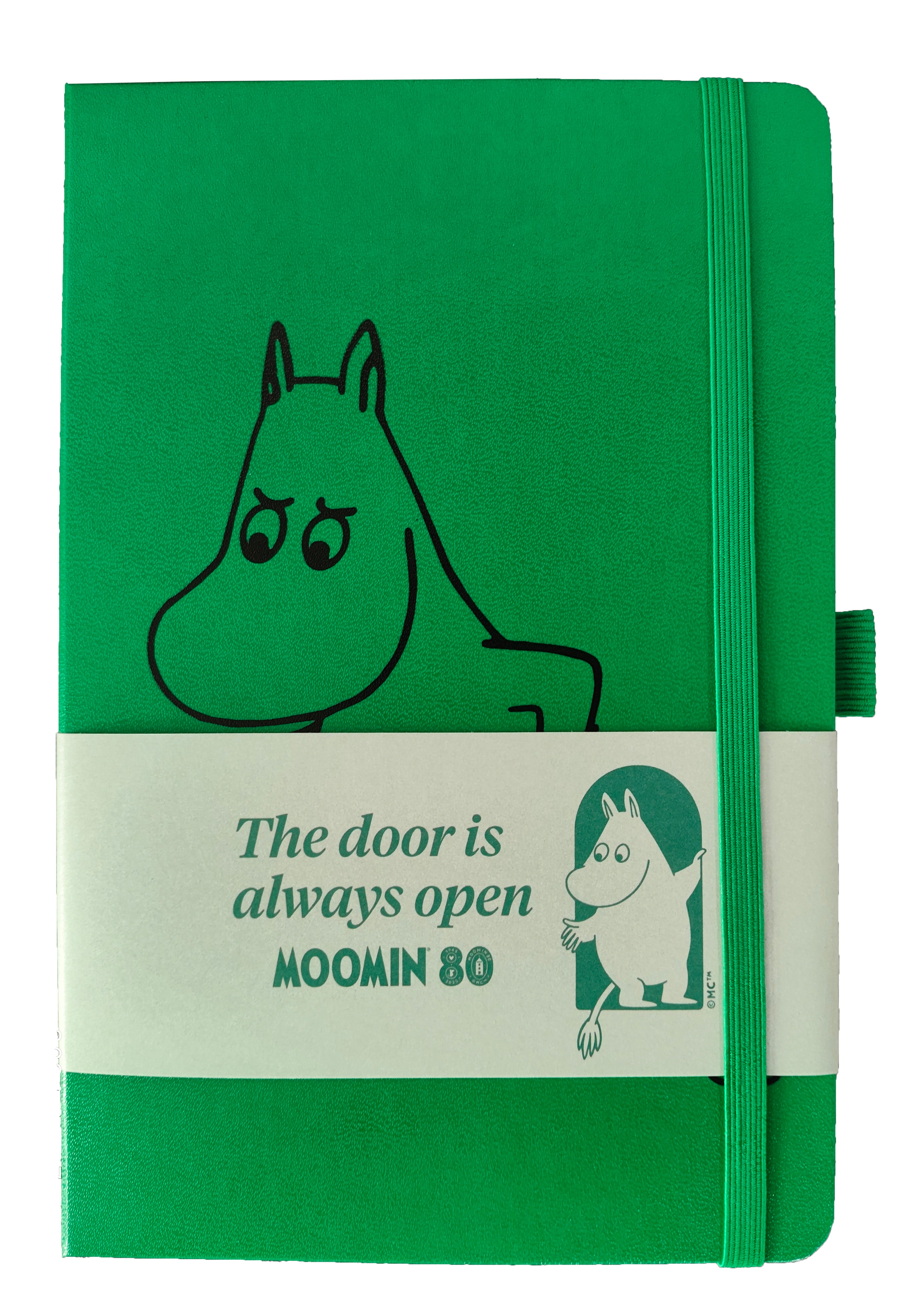 Notebook Moomin80 A5 donker groen