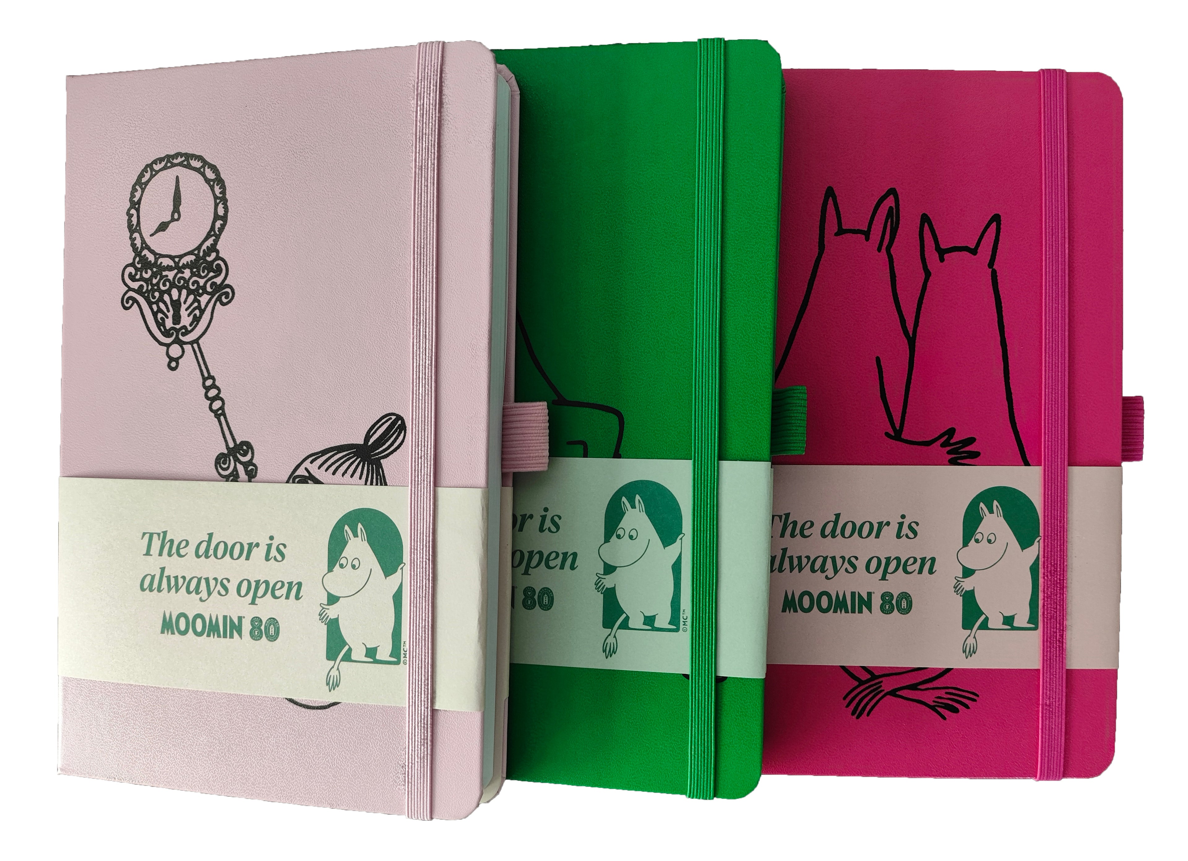 Notebook Moomin80 A5 donker groen