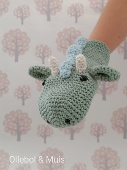 Crocheted Dragon Hand Puppet