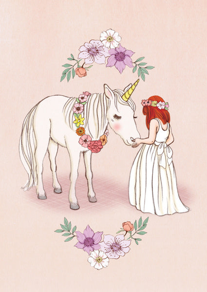 Belle &amp; Boo ansichtkaart Hello Unicorn