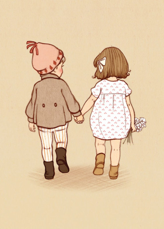 Belle &amp; Boo Postcard Together