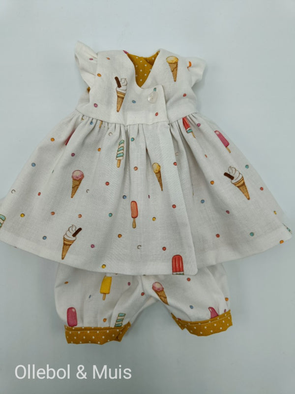 Doll dress and panties for 30 cm doll