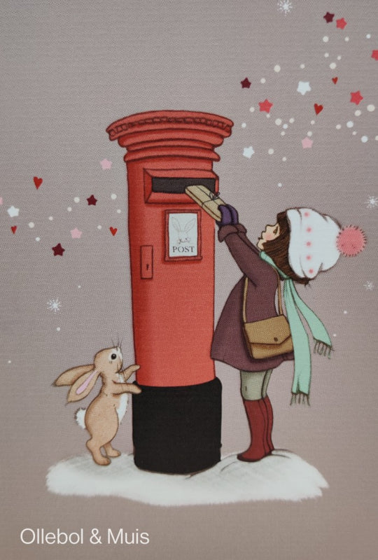 Belle &amp; Boo ansichtkaart Christmas Postbox