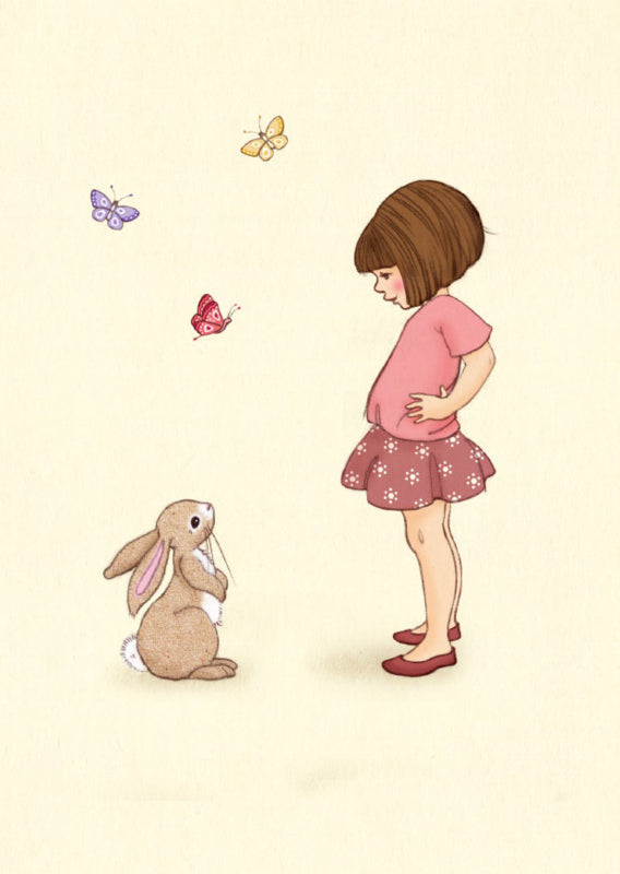 Belle &amp; Boo Postcard Belle Boo Butterflies