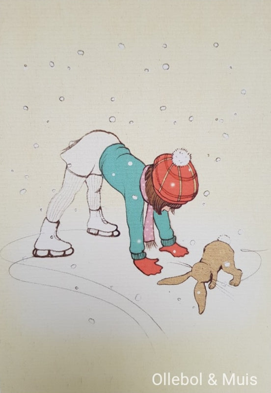 Belle &amp; Boo Ansichtskarte Eiskunstlauf