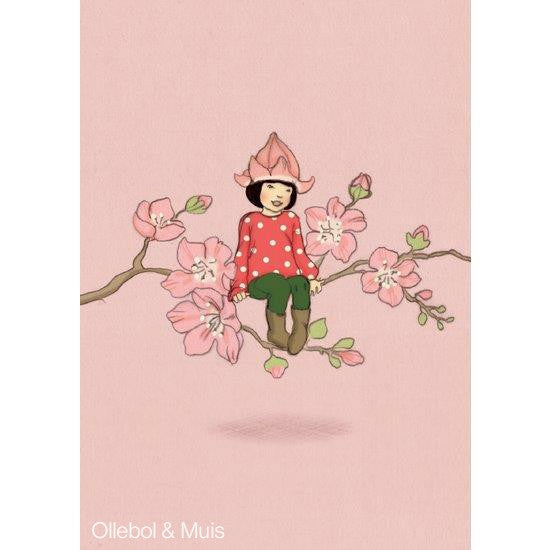 Belle &amp; Boo postcard Cherry Blossom