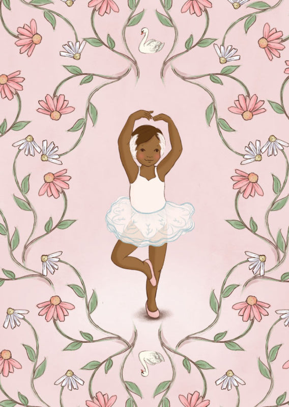 Belle &amp; Boo ansichtkaart Ballerina Floral