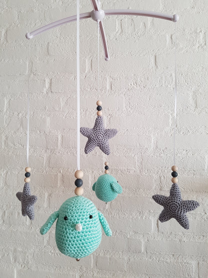 Muziek mobiel vogeltjes met sterren