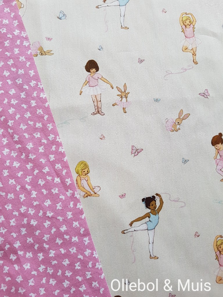 Dekbedovertrek babybedje / ledikant Belle &amp; Boo Ballet