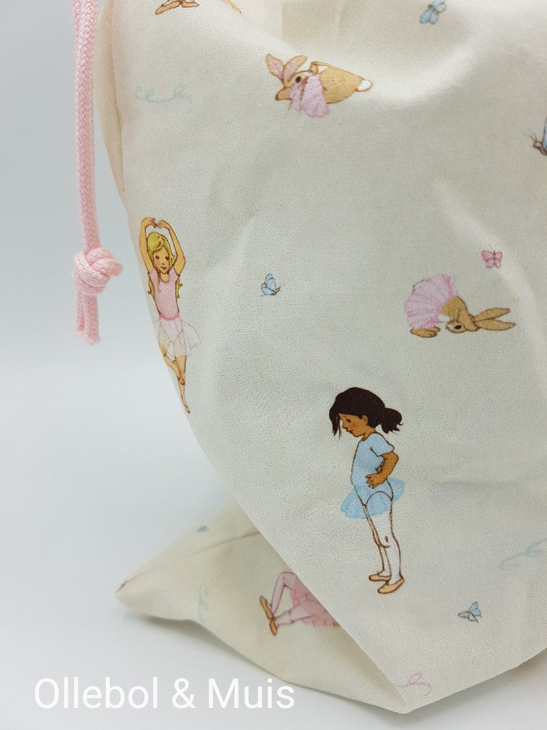 (Ballet)tasje van Belle &amp; Boo ballet stof