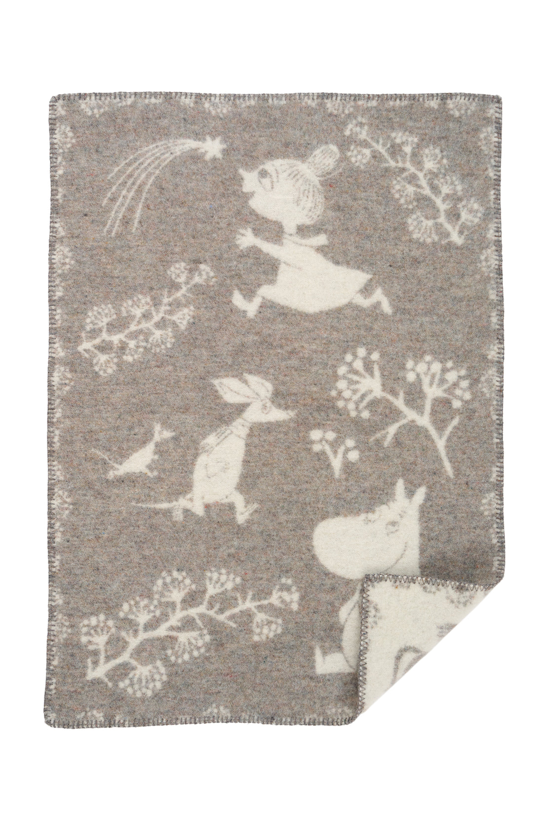 Moomin dekentje Moomin Winterland grey