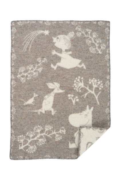 Moomin dekentje Moomin Winterland grey