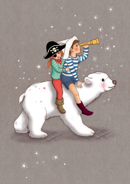 Belle &amp; Boo ansichtkaart Polar Adventure