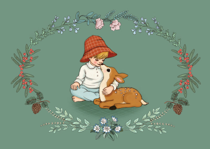 Belle &amp; Boo postcard Deer boy