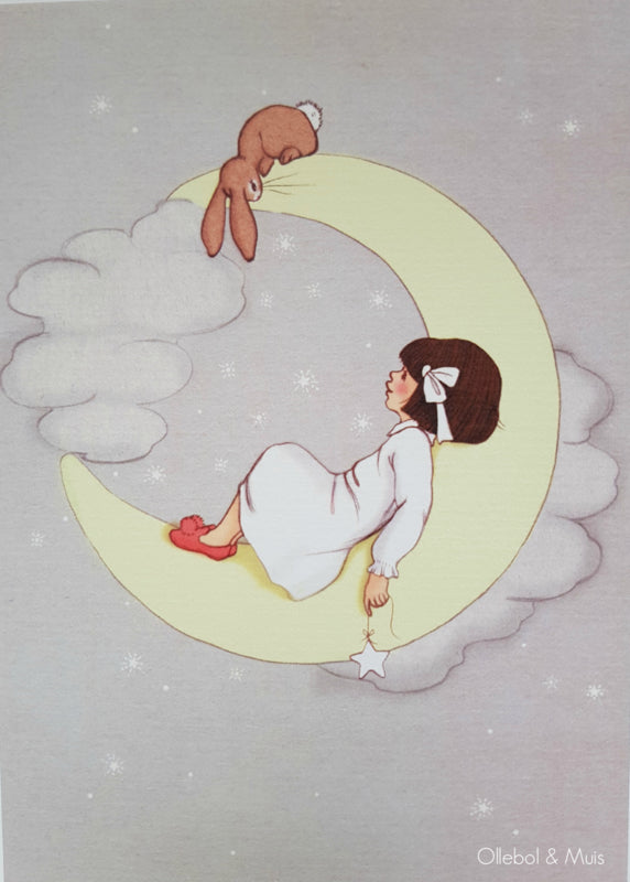 Belle &amp; Boo ansichtkaart Moon