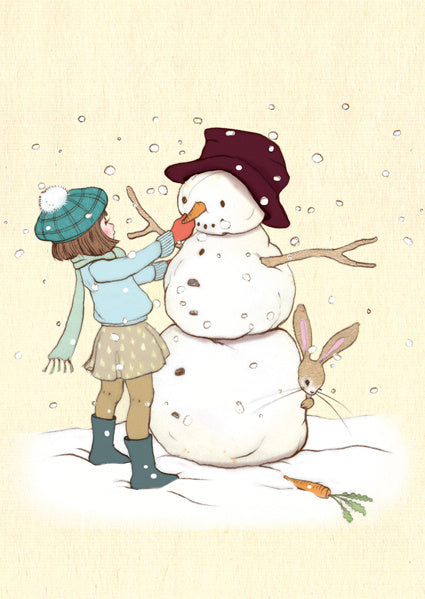 Belle &amp; Boo ansichtkaart Snowman