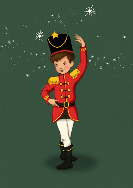 Belle &amp; Boo ansichtkaart Nutcracker soldier