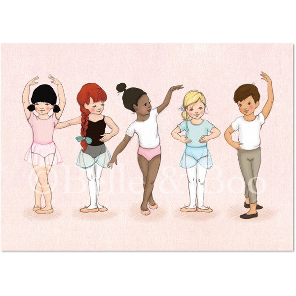Belle &amp; Boo ansichtkaart Little Dancers
