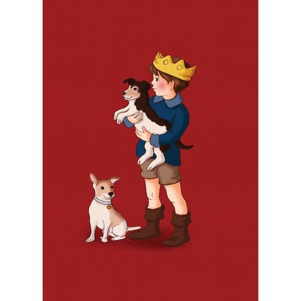 Belle &amp; Boo ansichtkaart Royal Pups