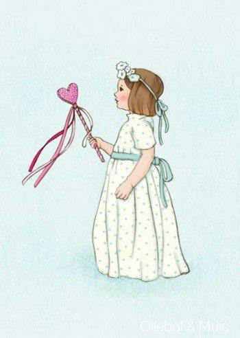 Belle &amp; Boo postcard Fairy Wand
