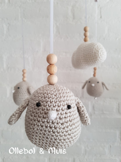 Muziek mobiel vogeltjes met wolkje
