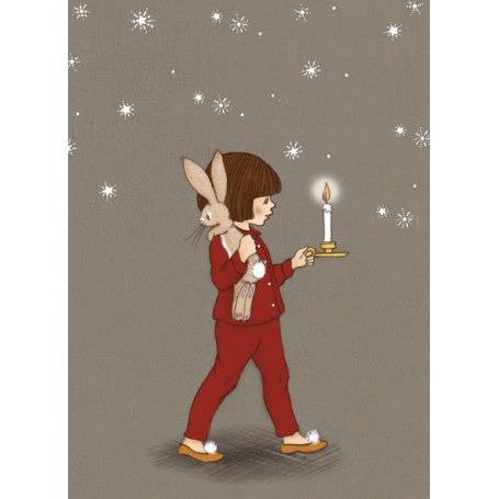 Belle &amp; Boo postcard Night time