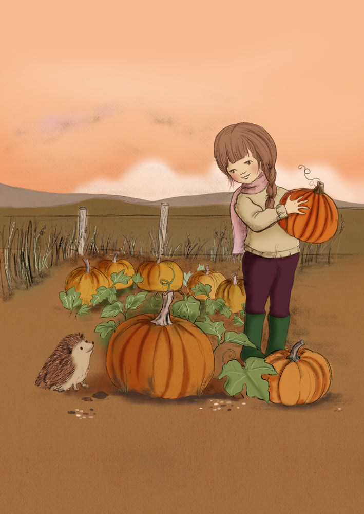 Belle &amp; Boo ansichtkaart Pumpkin Patch Pals