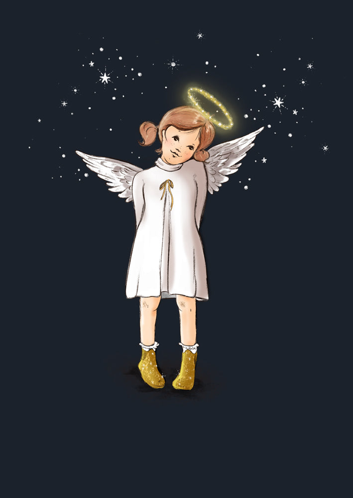 Belle &amp; Boo ansichtkaart Shy Angel
