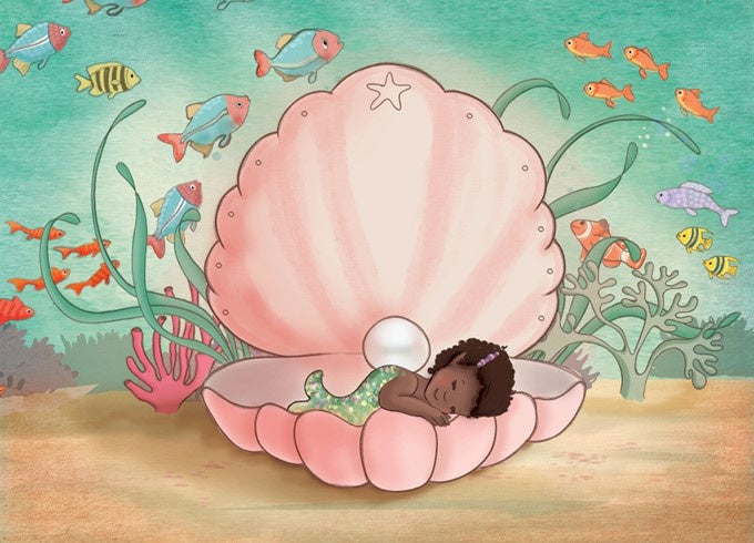 Belle &amp; Boo ansichtkaart  Baby Mermaid