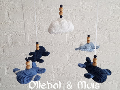 Muziekmobiel vliegtuigjes